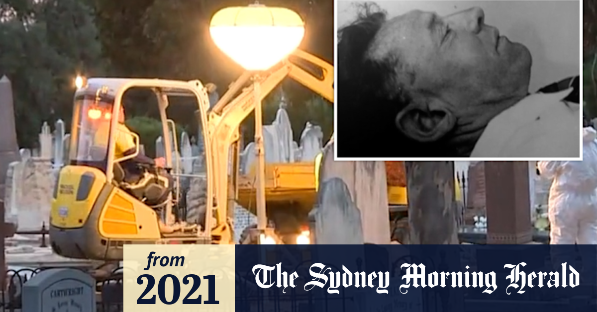 Video Grave site of mystery Somerton man exhumed